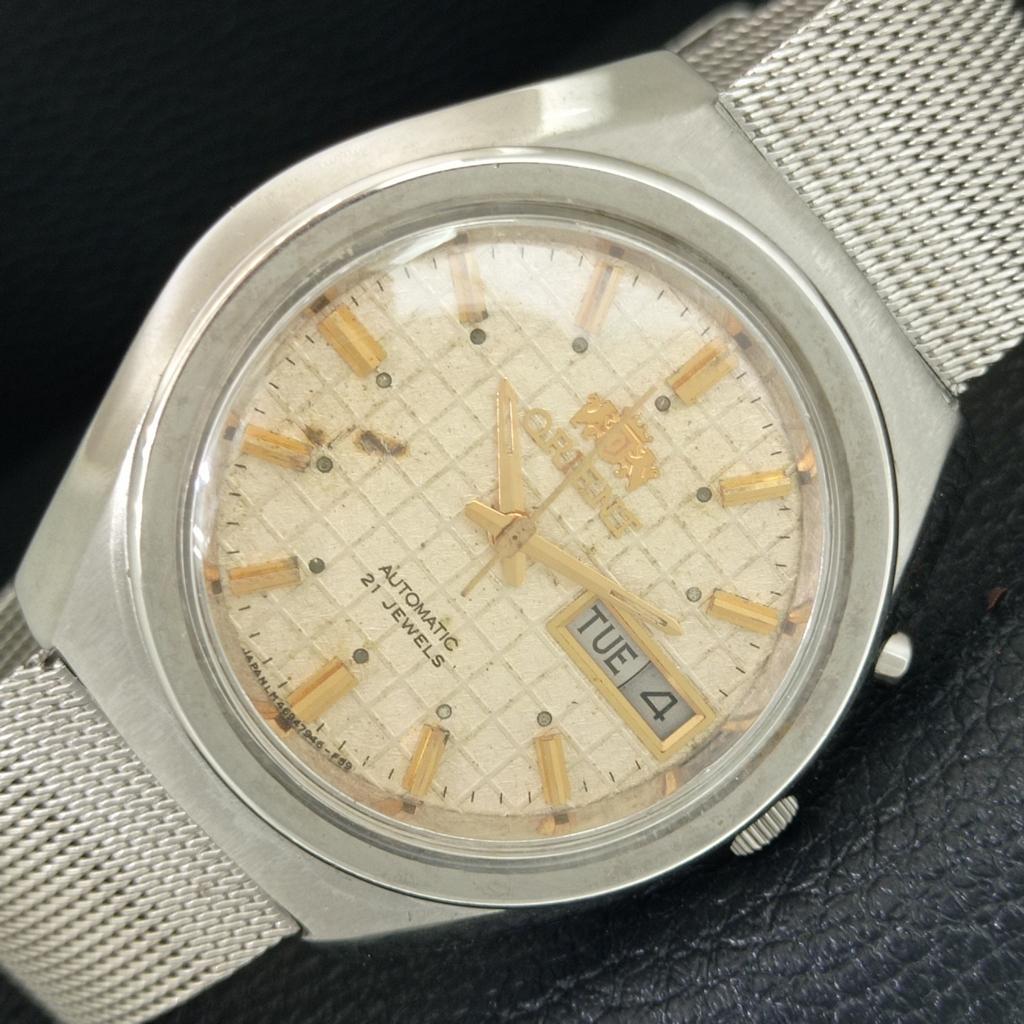 

ORIENT АВТОМАТИЧЕСКИЕ 46941 ВИНТАЖНЫЕ ЯПОНСКИЕ МУЖСКИЕ ЧАСЫ С ОРИГИНАЛЬНЫМ ЦИФЕРБЛАТОМ a704986-1