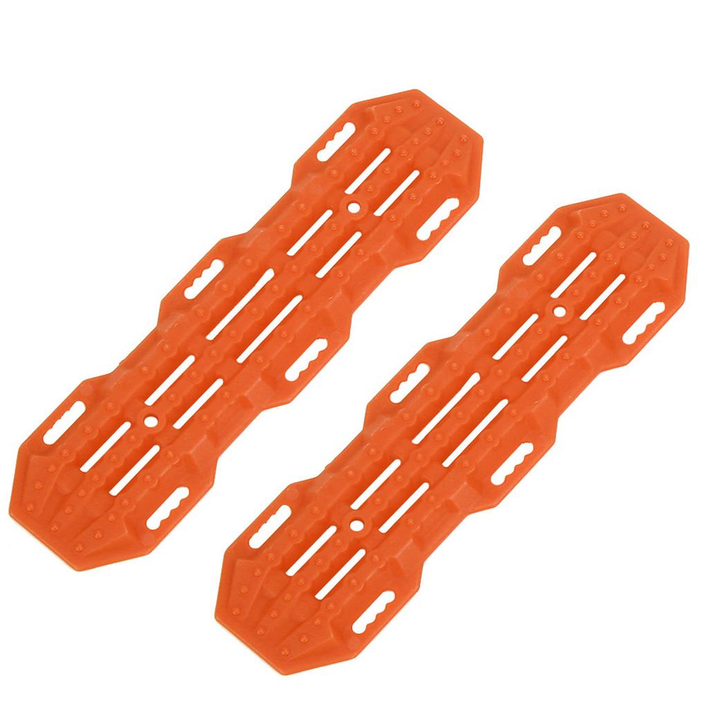 2Pcs Anti skid Auto Help Board For 1 10 RC Crawler Car RC Model Climbing Vehicle Decoration(Orange )