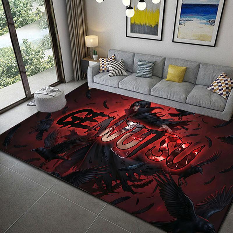 

Naruto Ninja Organization Symbol Area Rug Soft Non-Slip Washable Mat for Home 60x90cm