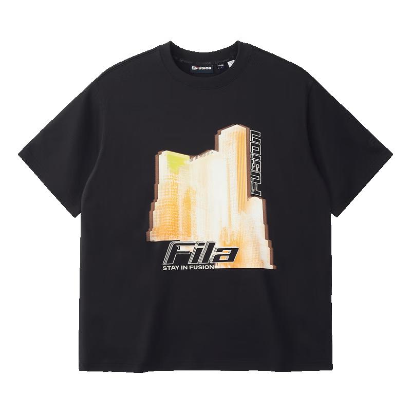 FILA FUSION Men s Casual Pure Cotton Short Sleeve T-Shirt 175/96A/L