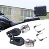 With 2 Keys Motorcycle Top Box Lock Cylinder Kit Lock Cylinder Core Plugs Aluminum Alloy Motorcycle Side Box Bolt Lock