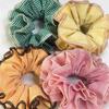 Checkered Pattern Hair Band Women Elastic Hair Tie Elegant Durability Hairband for Everyday Wear