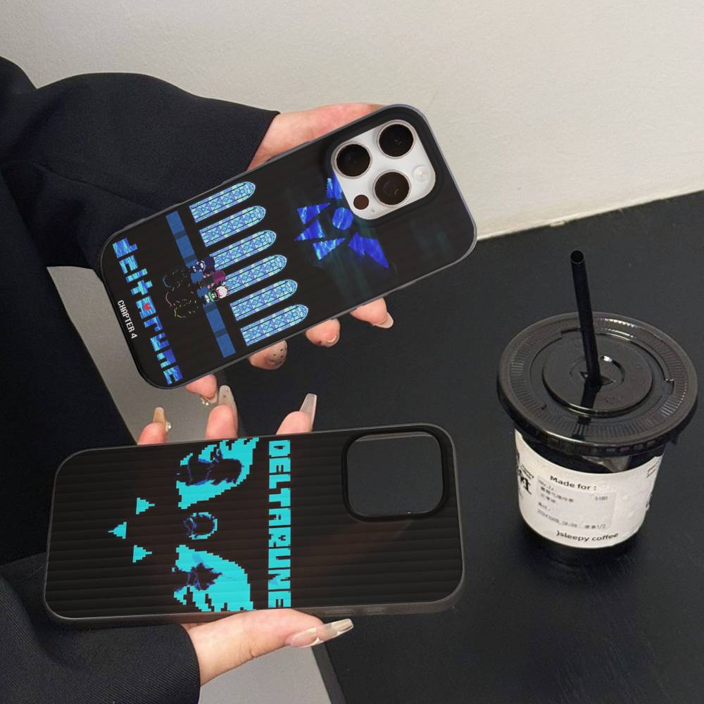 D-Deltarune Ralsei For iPhone 17 16 15 14 13 12 11 Pro Max Plus Pro Corrugated Shockproof Matte Phone Cover