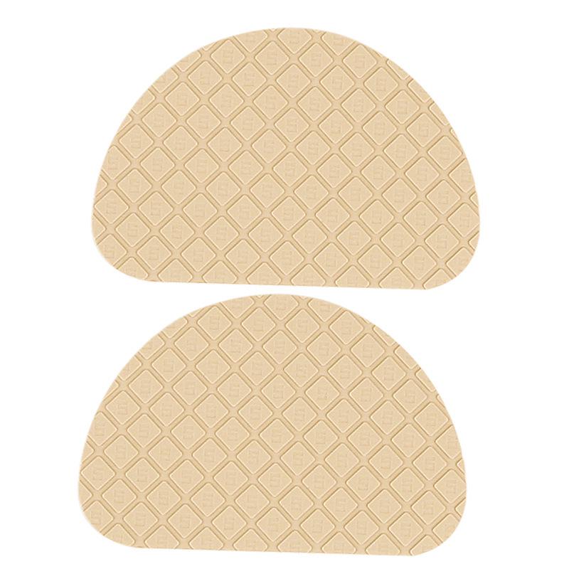 Non-Slip S-Pattern Heel Sole Patch - Soft, Moderately Firm, Sound-Absorbing, and Wear-Resistant.