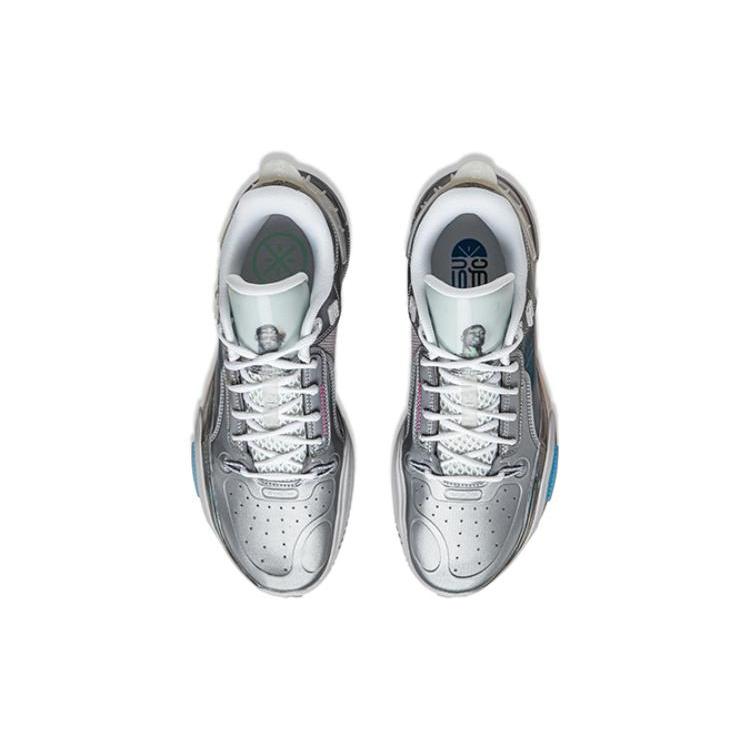 Li Ning All City 11 Sports Cushioning Low Top Basketball Shoes Unisex Gray ABAT031-9