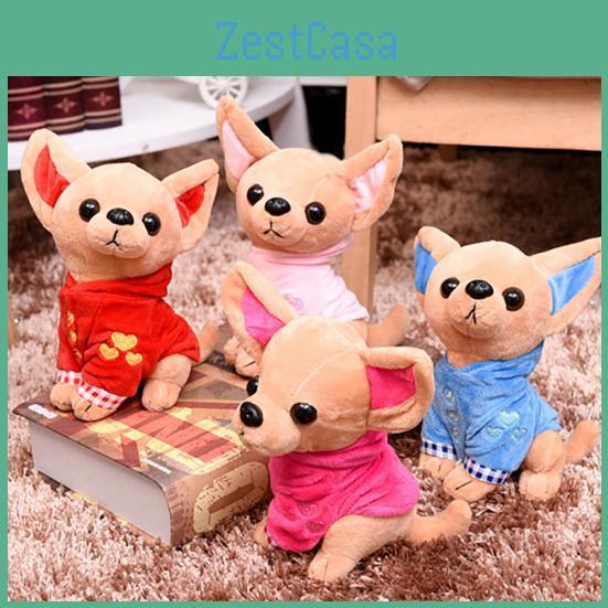 Plush 17cm Toy Dog Mini Chihuahua Soft Stuffed Plush Animals Lovely Gift