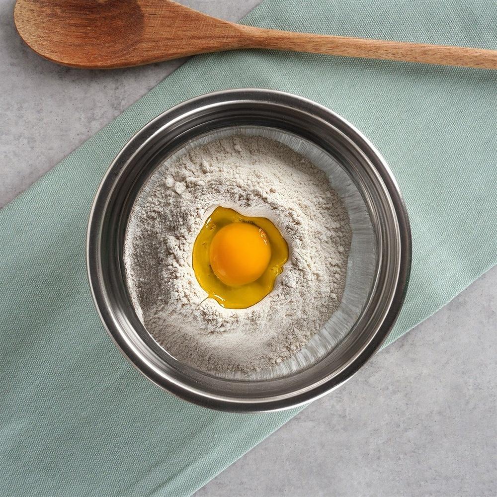 Steel Metal Kitchen Bowl For Mixing Whipping Cooking Salads 0.7