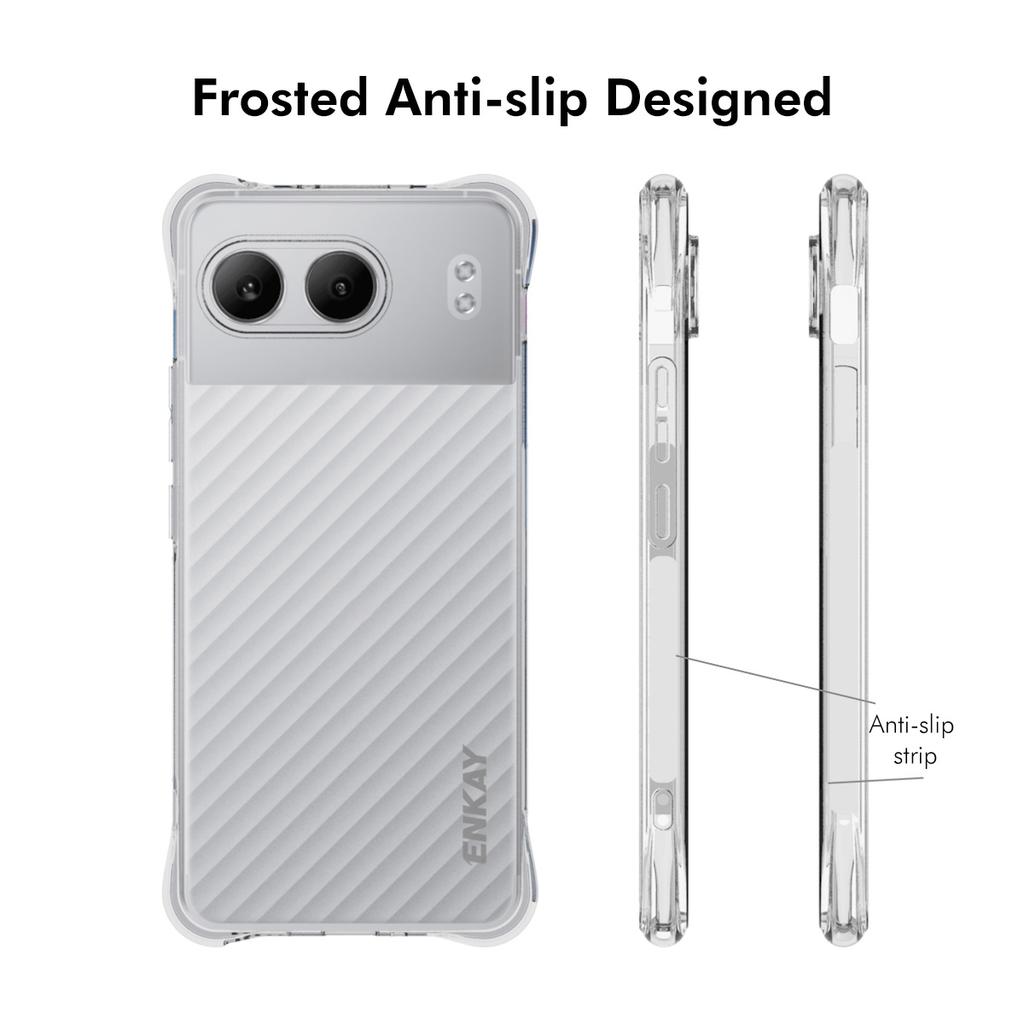 ENKAY HAT PRINCE For OnePlus Nord 4 Clear Case TPU Phone Cover Corner Airbag Fall Protection