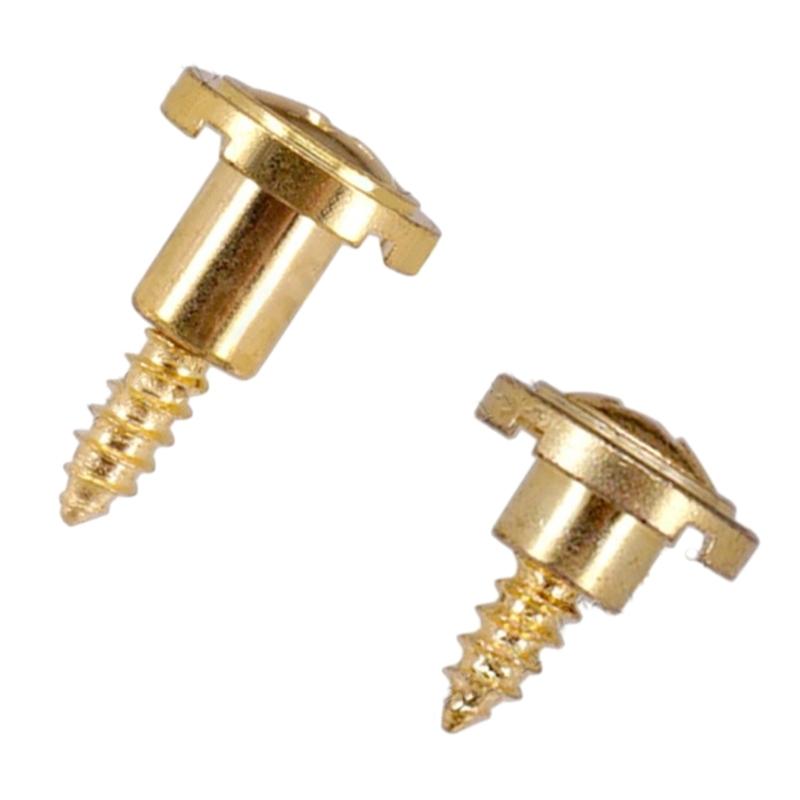 2pcs Round Slotted String Retainer Vintage Style String Trees Strings Retainer With Screw  Electric Guitar Accessories