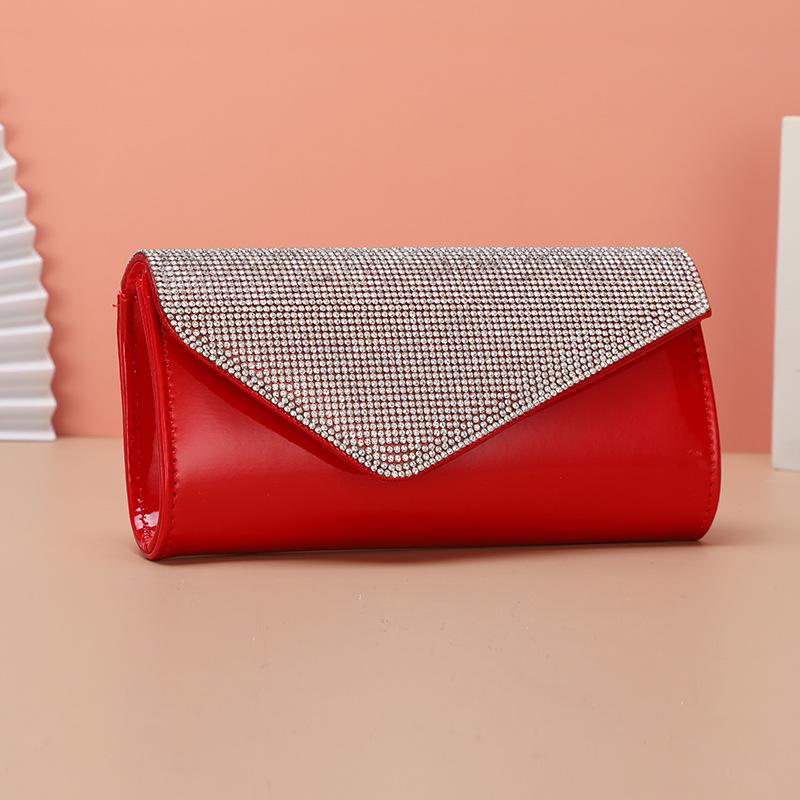 European-American Rhinestone Evening Clutch: Women's Luxurious Single Shoulder Bag