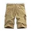 Summer Men's Casual Shorts Loose Cargo Pants Solid Cotton Sweatpants Pants Man Multi Pockets Outdoor Short Pants
