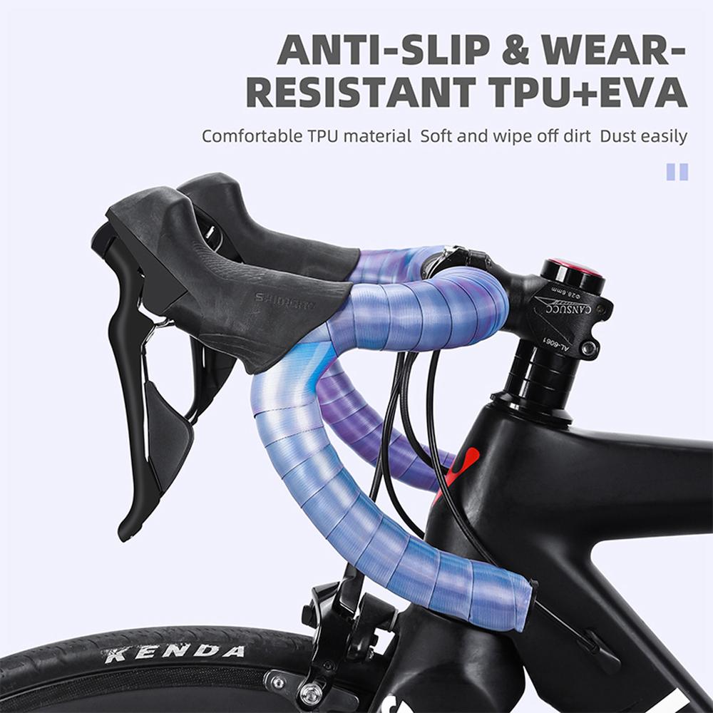 Cycling Handlebar Tape AntiSlip Sweat Absorption Bicycle HandleBar Tape Brushed Texture Lightweight