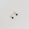 modernlike 14k gold onyx black earrings