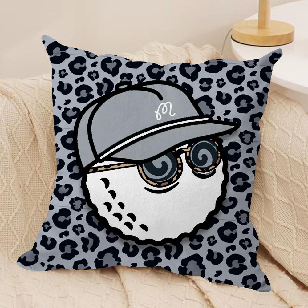 Fashion MMalbon GGolf Cushion Cover Soft Plush Fabric DoubleSided Printed Sofa Cushion Cover for All Seasons Home Decor Gift