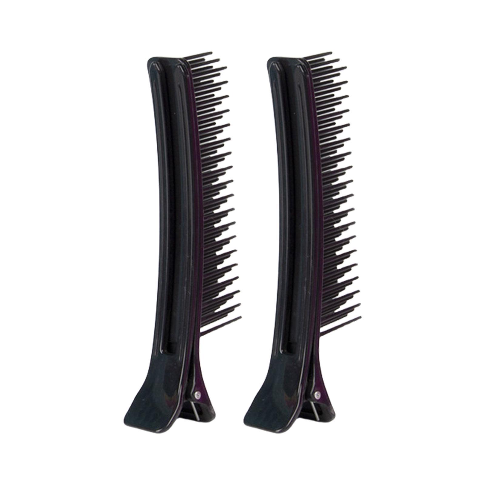 

2 шт. зажимы для волос для секции многофункциональные зажимы для волос парикмахерские зажимы для укладки волос зажимы для стрижки волос для укладки волос чёрный