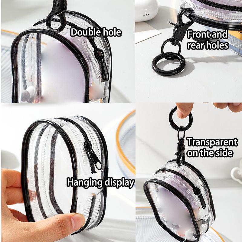 10Cm Plush Doll Out Bag Pvc Transparent Cotton Doll Transparent Display Pouch Clear Storage Case For Anime Cartoon Dolls