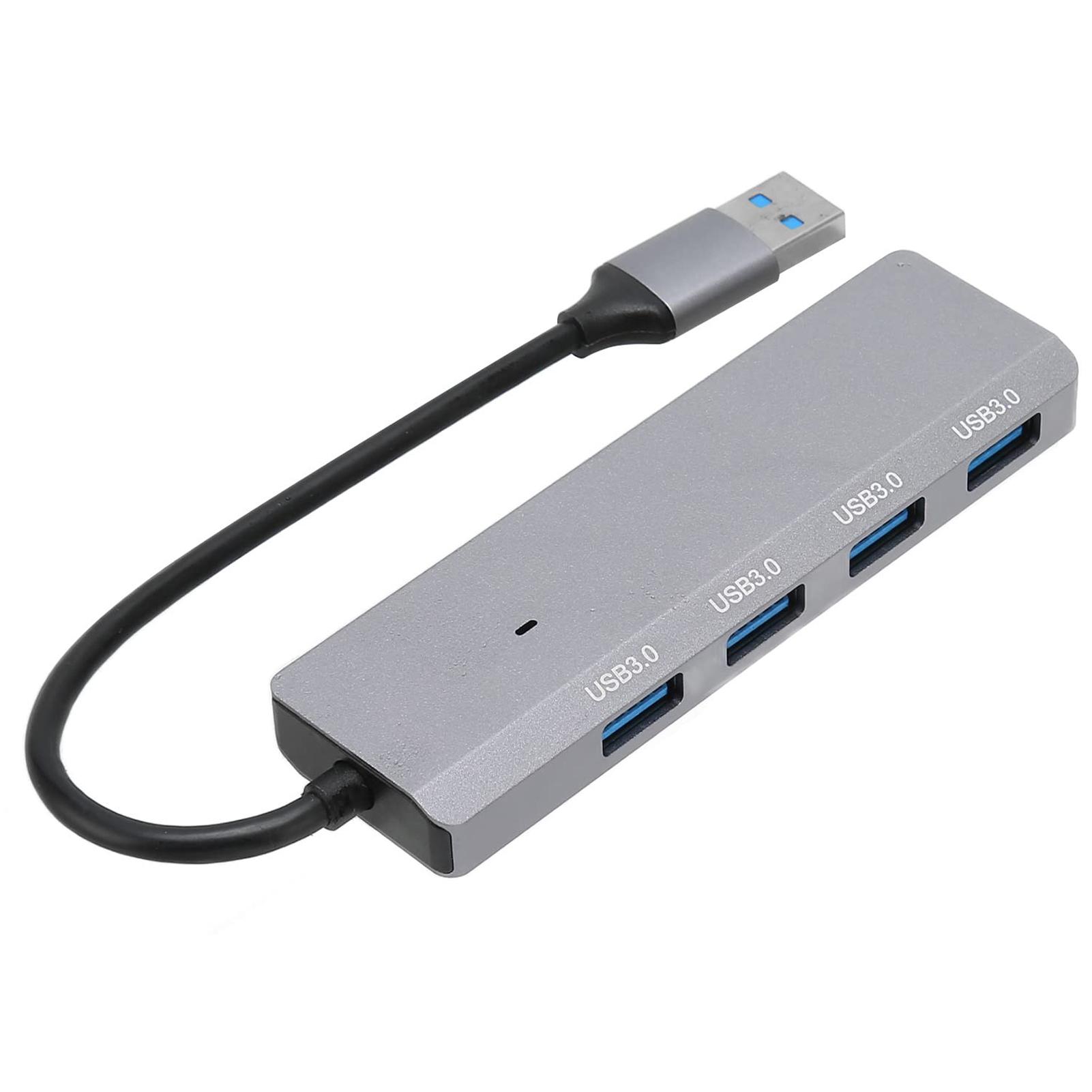 

ADS-305A USB to 4 X USB3.0 Docking Station USB Hub Aluminum Alloy Adapter As Shown A