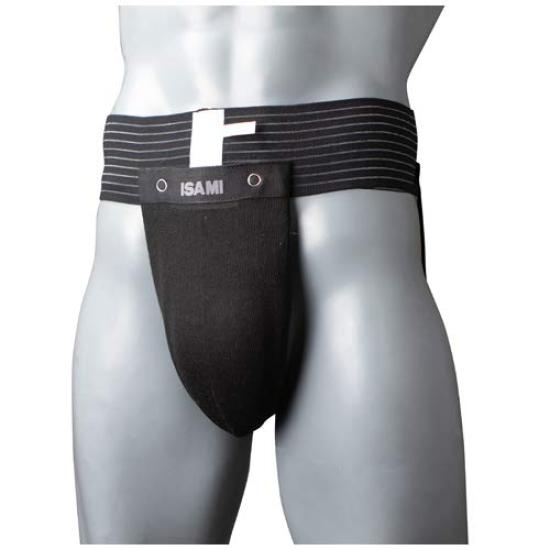 ISAMI Classic Groin Supporter L (with Cup) l-672 (Black, (Waist 75-90cm))
