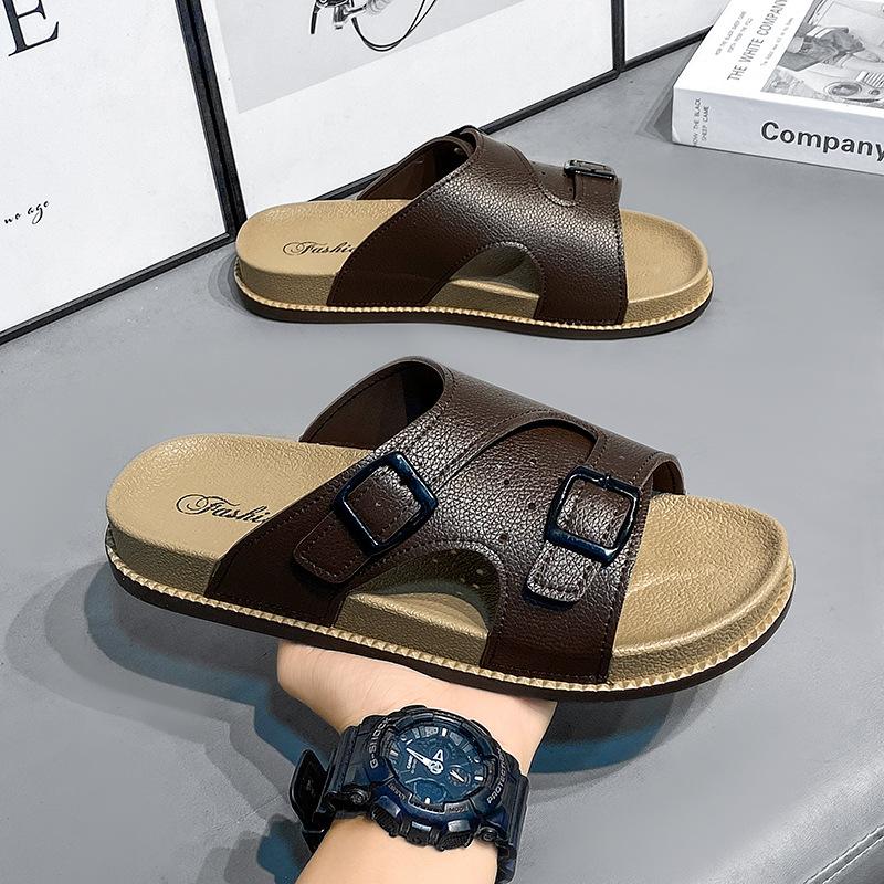 Summer sandals men's casual slippers 2024 new outer wear sports driving dual-purpose wear-resistant beach sandals
