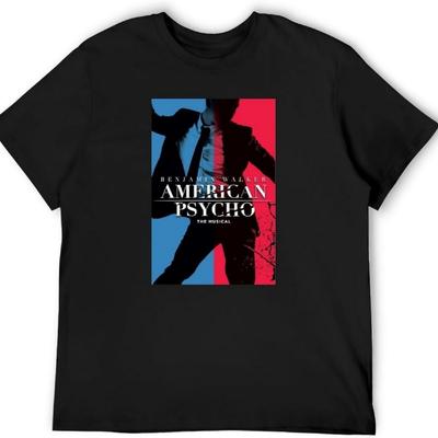 American Psycho The Musical Men's Black T-Shirt Unisex Tee Clothing