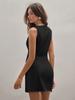 Summer Women's New Sleeveless Mid-Length Skirt Fashion Temperament Pleated Slim Fit Bodycon Dress