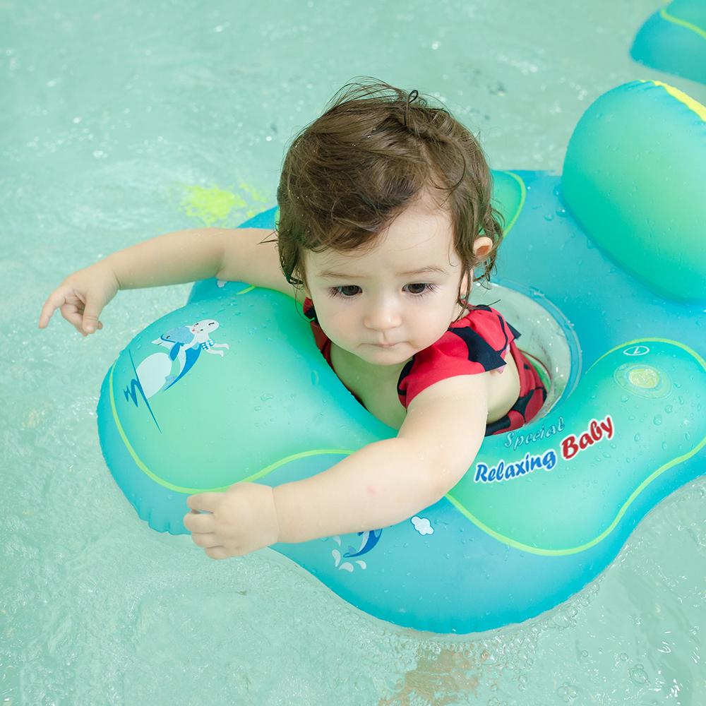 Buy Baby Swim Ring Waist Inflatable Floats with Backrest Baby Swimming