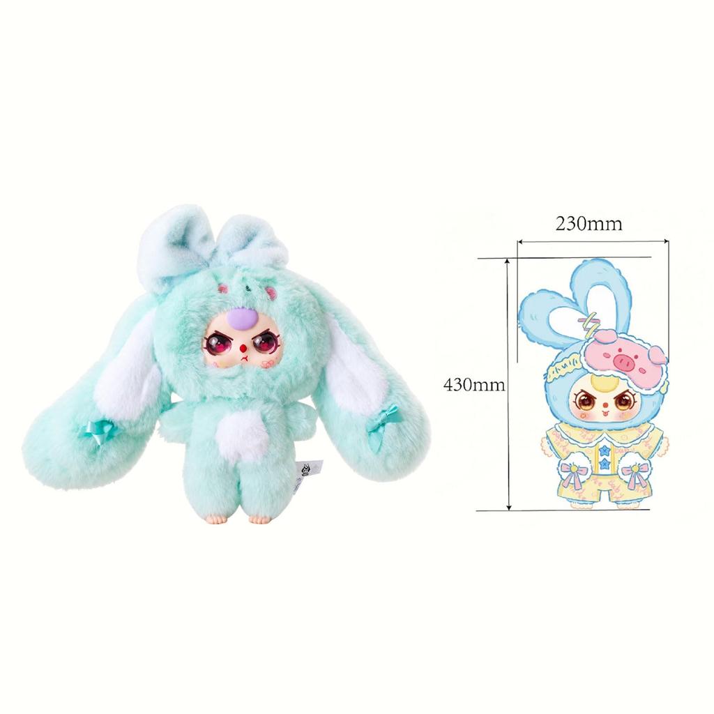 TOP TOY × Baby Three [Welcome Back Bunny] Series Plush Pendant [1 Piece] Gacha Gacha Blind Box Figure Plastic Model Premium Toy Soft Vinyl Original