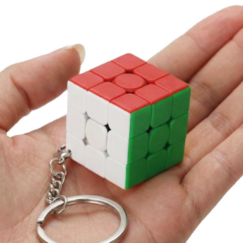 3cm Mini 3x3x3 Kostka Rubikova Klíčenka Profesionální Vzdělávací Hračky Klíčenka Cubo Magico Skládačka Dětské Vzdělávací Hračky
