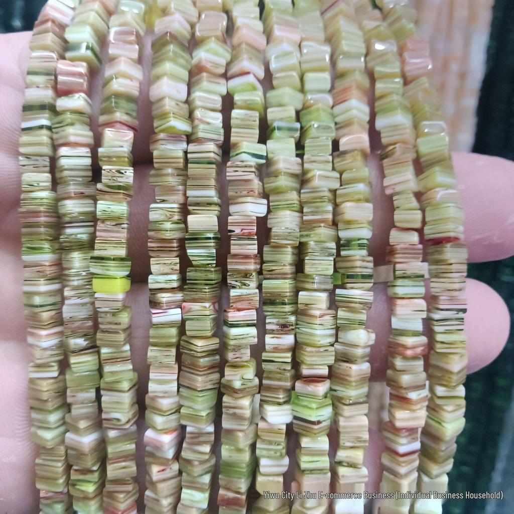 3x4mm Nepal Lampwork Quadratische Perlen für DIY Schmuckherstellung