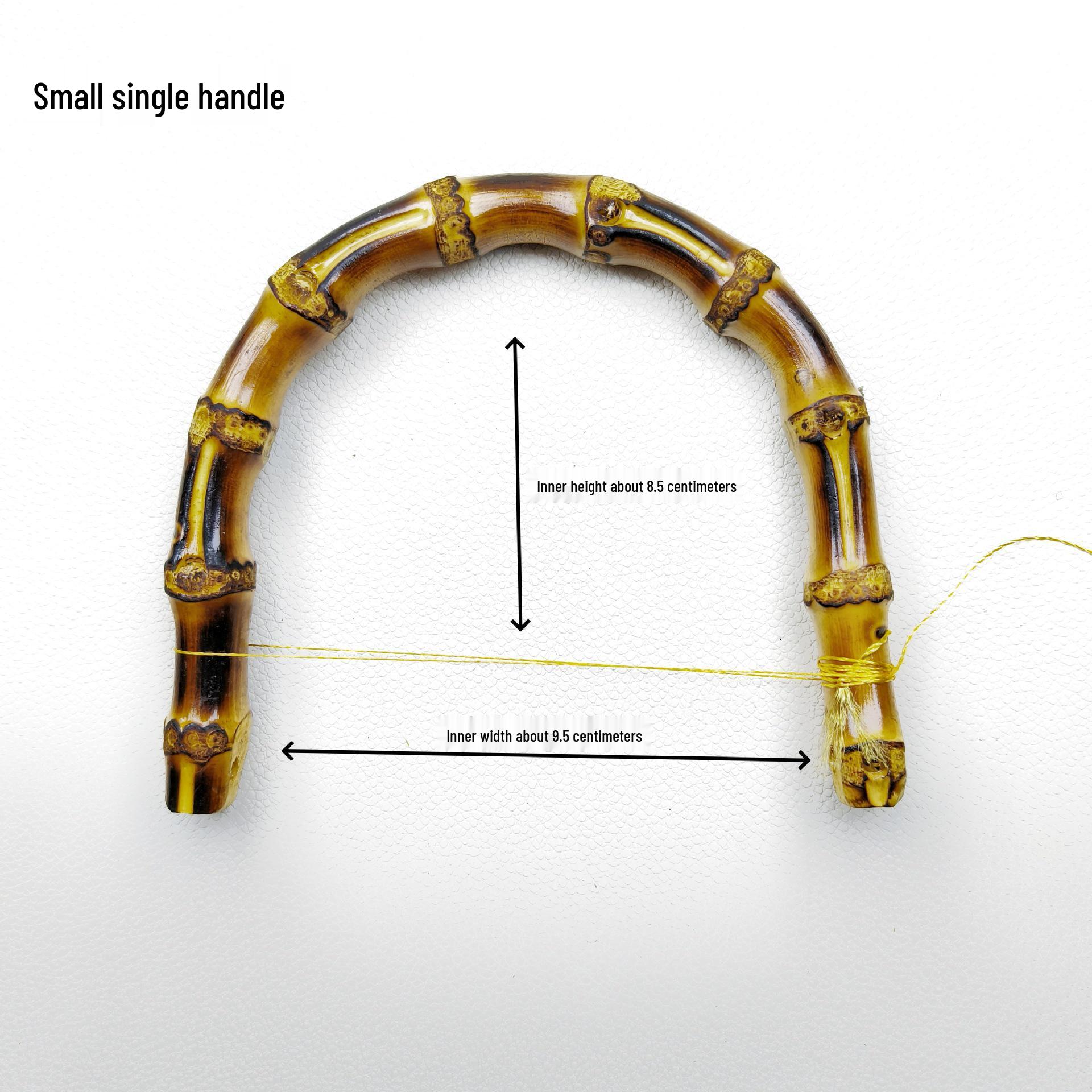 

Natural Bamboo Joint Handle Bag with Real Bamboo Accessories