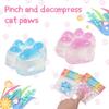 Mačkací kočičí tlapka Hračka na mačkání Ledová s třpytivým práškem Kawaii Úleva od stresu a úzkosti Měkké senzorické hračky pro dospělé Děti Dospívající