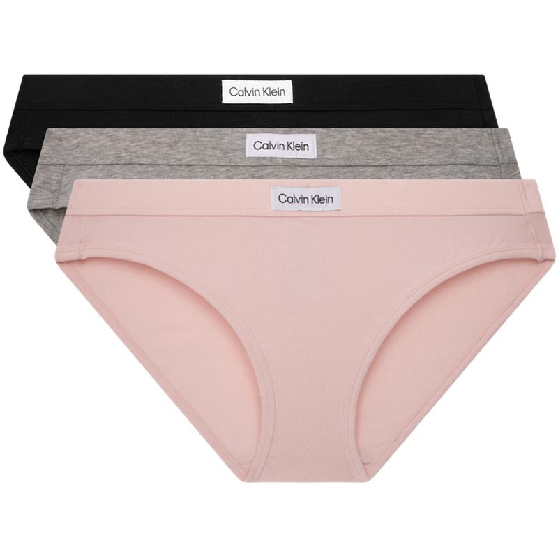 

Calvin Klein Label Cotton Sexy Bikini Underwear 3-Pack Women underwear QP3129OD4H XS