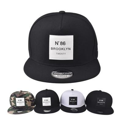 Unisex N.86 Brooklyn Print Label Embroidery Hip-hop Hats Outdoor Flat Brim Adjustable Casual Baseball Caps Sunscreen Hat