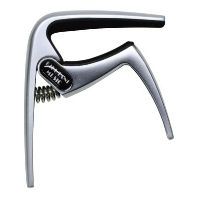 Kikutani Capo Capotast for Acoustic and Electric Silver SIL One-Touch Guitar, GC-20