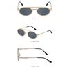 Retro Oval Frame Sunglasses Woman Round Retro Sun Glasses for Male Metal Small Frame Mirror Eyewear Lentes De Sol Mujer