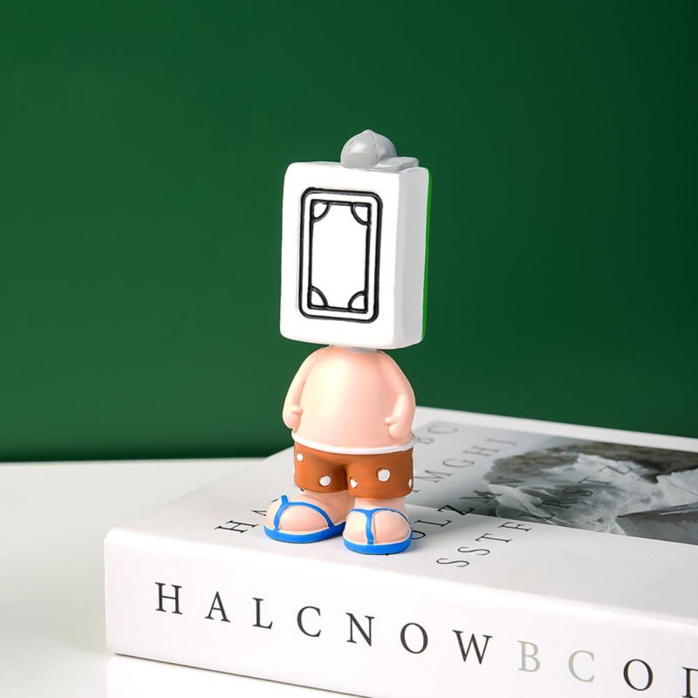 

Миниатюрная кукла для игры в китайский маджонг, сделанная вручную, миниатюрная фигурка для игры в маджонг, игрушки для украшения рабочего стола Style B