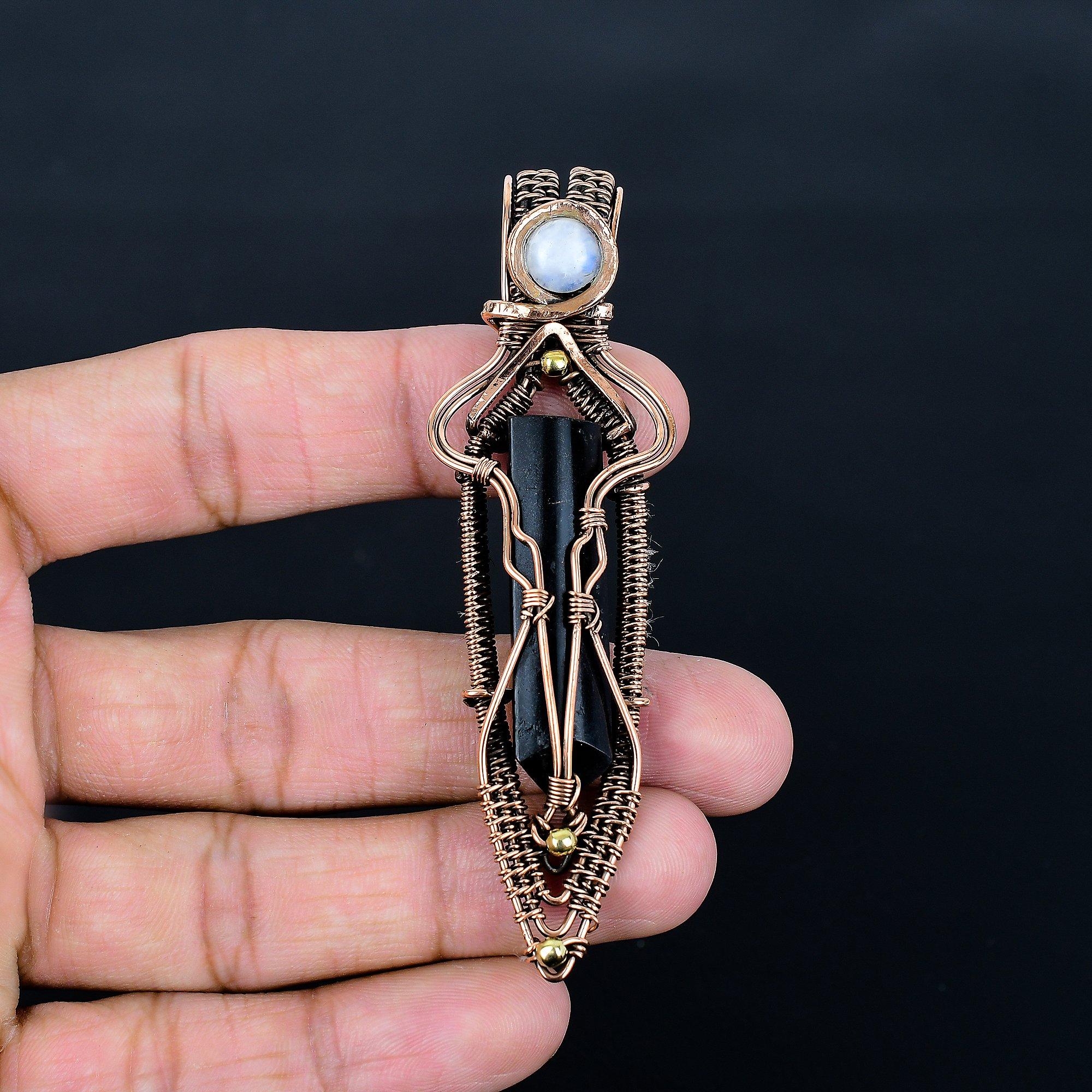 

Аметистовый кулон, ювелирное изделие из драгоценного камня, кулон, обернутый медной проволокой 999 пробы, подарок для женщин, кулон ручной работы