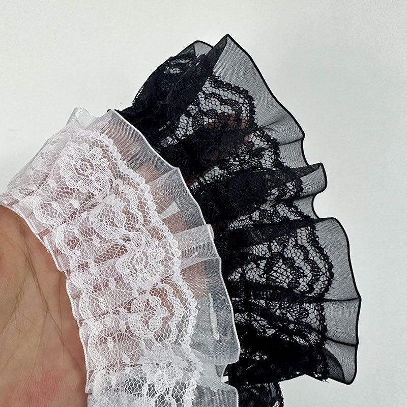 5cm Single-Sided Double-Layer Gauze Lace Frill for Sofa, Skirt Hem, or Decorative Accessories.