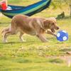 Interactive Dog Toys Soccer BallPlush Squeaky Dog Toys BallDog Puzzle Toys Football Indoor Outdoor Jolly Ball for Dogs,Dog Balls  7.1in/18cm