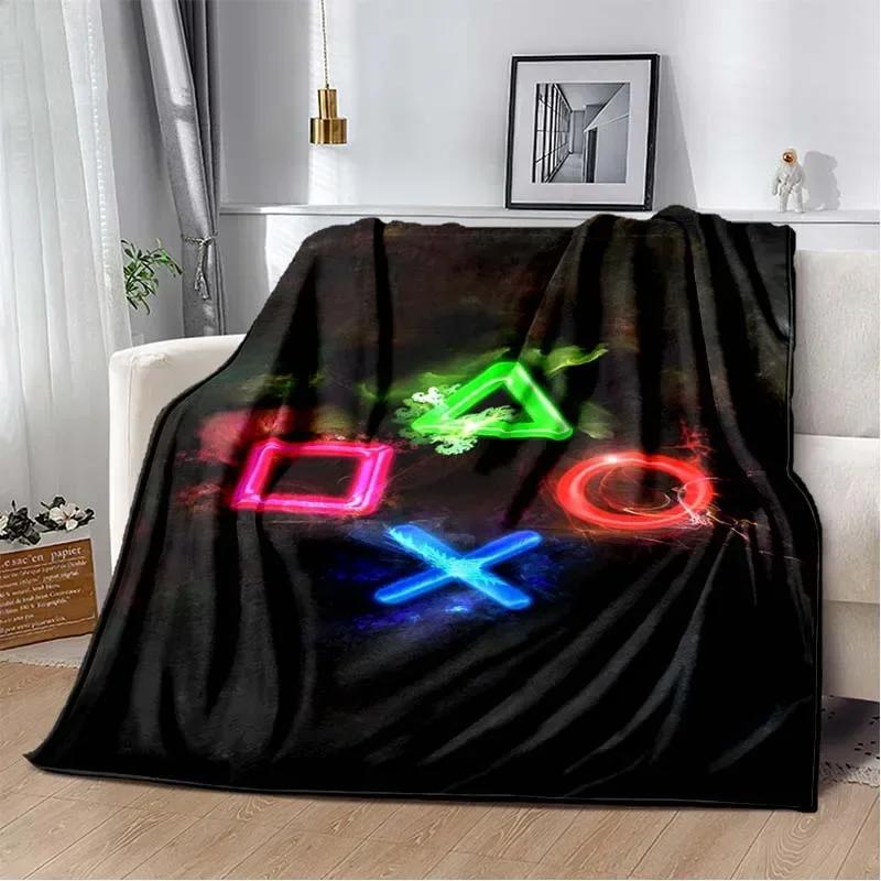 3D Cartoon Gamepad Children's Game Regional Blanket,Fashion Soft Cozy Living Room Bedroom Sofa Bed Travel Blanket Birthday Gift