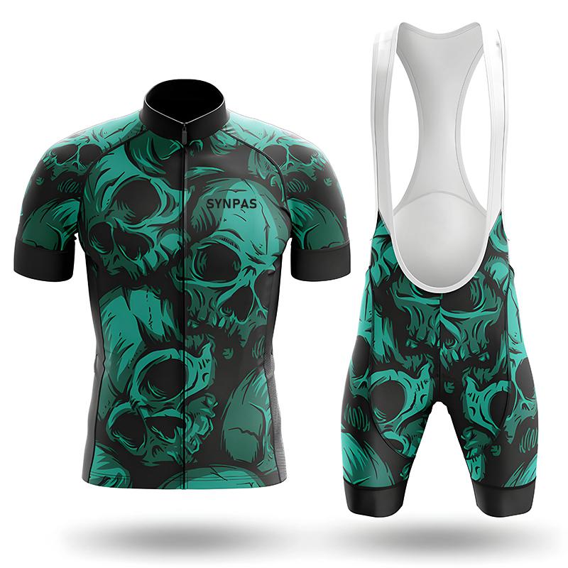 Completo da Ciclismo da Uomo Set Manica Corta Estate Protezione Solare Maglia Sportiva da Ciclismo Asciugatura Rapida Maglia da Ciclismo Salopette da Ciclismo