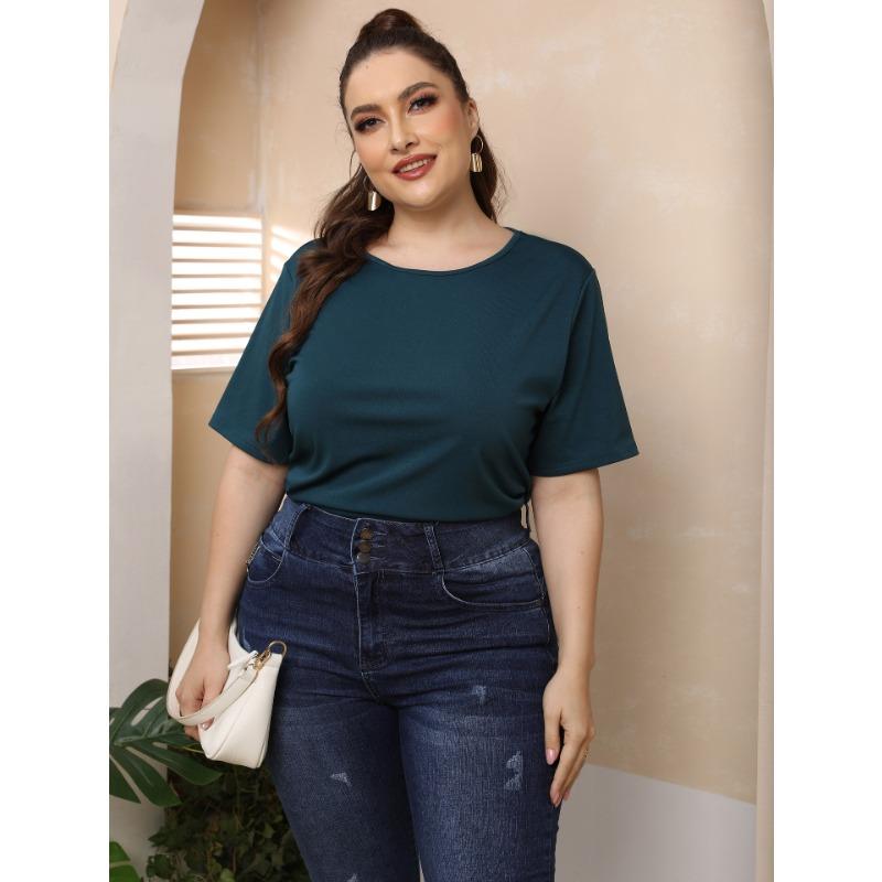 

Летняя женская футболка больших размеров, сексуальная футболка с открытой спиной и бабочкой, с короткими рукавами и круглым вырезом, повседневная футболка 4XL