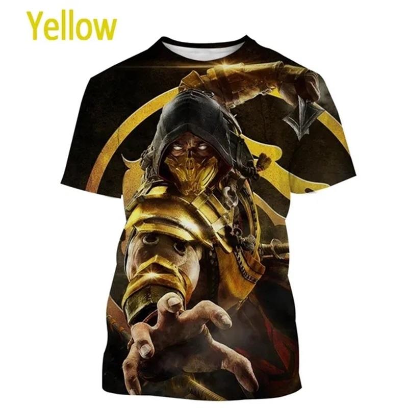 Fighting Game Mortal Kombat T Shirt For Men Cool Short Sleeve Tee Tops Fashion Casual Oversized Streetwear Tshirt Ropa Hombre