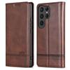 For Samsung Galaxy S25 Ultra Case Cowhide Texture PU Leather Wallet Phone Cover
