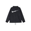 Nike FW24 Solid Color Polo Woven Sports Long Sleeve Jacket Men Jacket Black FZ0801-010