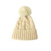 Autumn And Winter Women'S Warm Knitted Hat Fashionable And Versatile Wool And Velvet Thickened Hat Outdoor Cold-Proof Hat