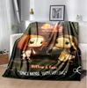 Buffy Flannel Blanket Soft Warm All-Season Throw, Design for Camping, Car Travel, Hiking Sofa, Bed, Office Perfect Gift for Parties