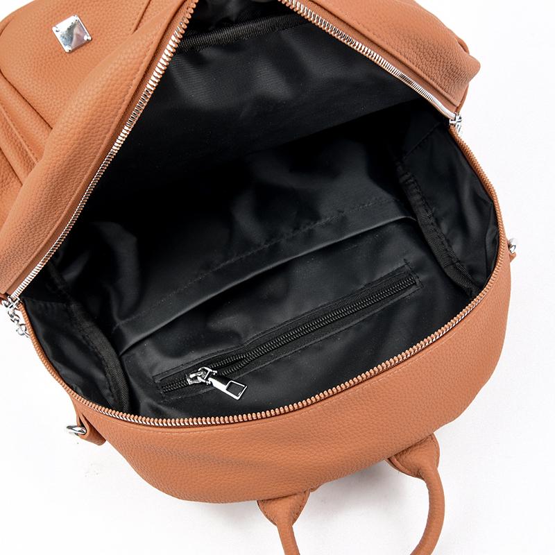 Dámský multifunkční cestovní batoh z měkké kůže