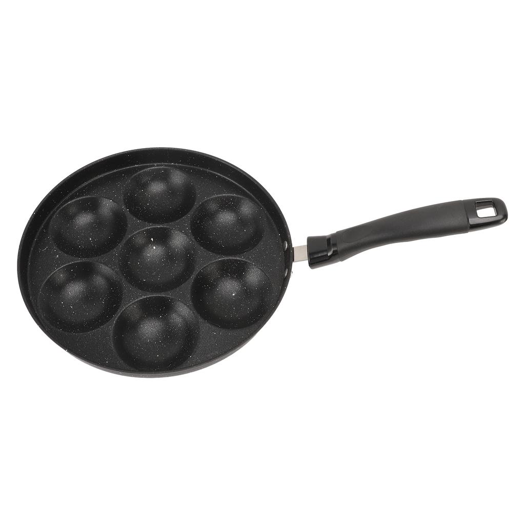 Egg Pan Omelette Fried Egg Pan 7 Holes Frying Pan Nonstick Multipurpose for Home Kitchen Breakfast Making