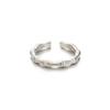 Paigeflynn [Silver 925] Falling Due Pattern Open Ring
